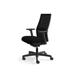 Discount Ignition 2.0 Mesh/Vinyl Mid-Back Task Chair, Adjustable Arms, Black (12M2AMLU10TK) Office Chairs