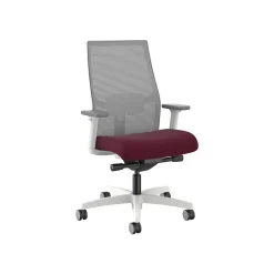 Outlet Ignition 2.0 Mid-Back Fabric Swivel Task Chair, Designer White/Fog/Merlot Blume (HIWMM.Y2.A.TS.) Office Chairs