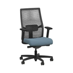 Clearance Ignition 2.0 ReActiv Fabric Swivel Task Chair, Carolina/Black (HIWMRAKD.Y2.A.H.0S.HAML21.BL.SB.T) Office Chairs