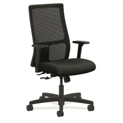 Online ® Ignition® Mesh Mid-Back Office/Computer Chair, Adjustable Arms, Contourett Polyurethane Black Office Chairs
