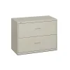 Clearance Lateral File, 2 Drawers, Molded Pull, 36"W, Light Gray Finish (BSX482LQ) File Cabinets