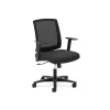 Outlet Mesh Mid-Back Task Chair, Center-Tilt, Tension, Lock, Fixed Arms, Black Mesh, Black Fabric (BSXVL511LH10) Office Chairs