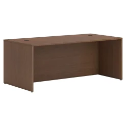 Outlet Mod 72" Desk Shell, Sepia Walnut (HLPLDS7236.LSE1) Office Desks