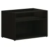 Online Mod 21" Low Open Storage Credenza with 2 Shelves, Java Oak (HLPLCL3020S.LJA1) Storage Cabinets