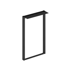 Online Mod 23" Metal Overhead Support Leg, Black (HLPLOS23.BLKP) Storage Cabinets