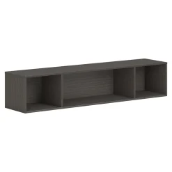 Outlet Mod 13.5" Wall Cabinet with 1 Shelf, Slate Teak (HLPLWMH66.LSL1) Storage Cabinets