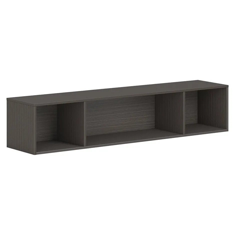 Outlet Mod 13.5" Wall Cabinet with 1 Shelf, Slate Teak (HLPLWMH66.LSL1) Storage Cabinets