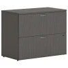 Outlet Mod 2-Drawer Lateral File Cabinet, Locking, Letter/Legal, Slate Teak, 36" (LLF3620L2LS1) File Cabinets
