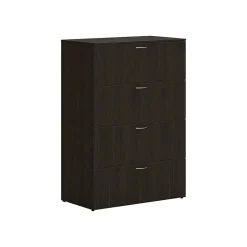 Outlet Mod 4-Drawer Lateral File Cabinet, Locking, Letter/Legal, Java Oak, 36" (HLPLLF3620L4.LJA1) File Cabinets