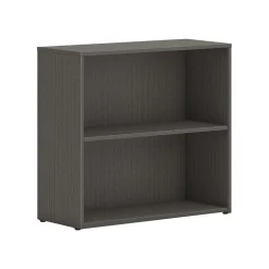 Sale Mod 29"H 2-Shelf Bookcase, Slate Teak Laminate (HLPLBC3013B2.LSL1) Bookcases