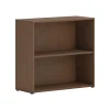 Clearance Mod 2-Shelf 29"H Bookcase, Sepia Walnut (HLPLBC3013B2.LSE1) Bookcases