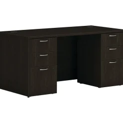 Best Mod 60"W Double-Pedestal Desk, (HLPLDS6030BBFJA1) Computer Desks