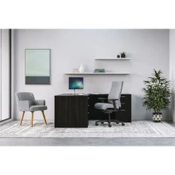 Best Mod 60"W L-Shaped Double-Pedestal Desk, (HLPL6072LDESK2BBFJA1) L-Desks