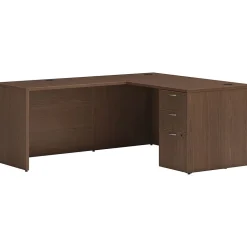 Best Mod 60"W L-Shaped Single-Pedestal Desk, (HLPL6072LDESK1BBFSE1) L-Desks