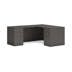 Online Mod 60"W L-Shaped Workstation, (HLPL6072LDESK2BBFLS1) L-Desks
