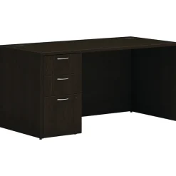 Outlet Mod 60"W Single-Pedestal Desk, (HLPLDS60PSJA1) Computer Desks