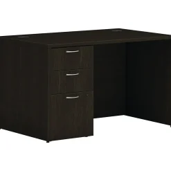 Sale Mod 48"W Single-Pedestal Desk, (HLPLDS4830BBFJA1) Computer Desks