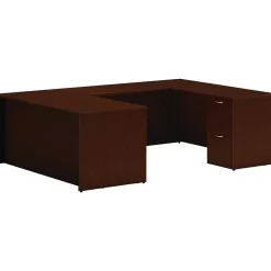 Outlet Mod 66"W U-Shaped Computer Desk with 2 Support Pedestals, (HLPL6696UDESKTM1) Computer Desks