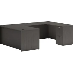 Outlet Mod 66"W x 96"D U-Shaped Computer Desk with 2 Support Pedestals, (HLPL6696UDESKSL1) Computer Desks