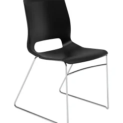 Best Motivate High-Density Stacking Chair, Onyx Shell, 4 per Carton Folding & Stacking