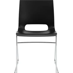 Best Motivate High-Density Stacking Chair, Onyx Shell, 4 per Carton Folding & Stacking
