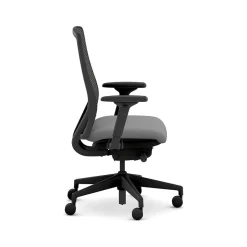 Outlet Nucleus Fabric/Mesh Swivel Task Chair, Frost/Black (HNR1KD.Y2.STC.A.H.IM.CU22.BL.SB.T) Office Chairs
