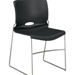 Online Olson High-Density Stacking Chair, Onyx Shell (4041ON) Folding & Stacking