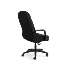 Best Pillow-Soft Executive High-Back Chair, Center-Tilt, Fixed Arms, Black Fabric Office Chairs