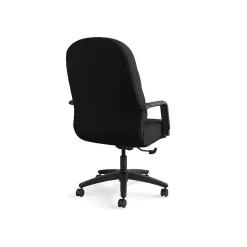 Best Pillow-Soft Executive High-Back Chair, Center-Tilt, Fixed Arms, Black Fabric Office Chairs