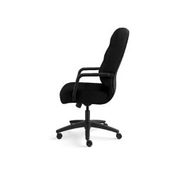 Best Pillow-Soft Executive High-Back Chair, Center-Tilt, Fixed Arms, Black Fabric Office Chairs