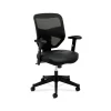 Hot Prominent Mesh High-Back Task Chair, Adjustable Arms, Black SofThread Leather Seat (BSXVL531SB11) Office Chairs