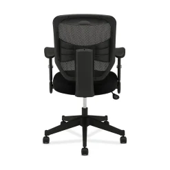 Outlet Prominent Mesh High-Back Task Chair, Center-Tilt, Adjustable Arms, Black Sandwich (BSXVL531MM10) Office Chairs
