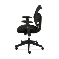 Outlet Prominent Mesh High-Back Task Chair, Center-Tilt, Adjustable Arms, Black Sandwich (BSXVL531MM10) Office Chairs