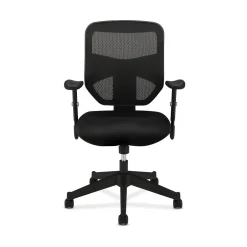 Outlet Prominent Mesh High-Back Task Chair, Center-Tilt, Adjustable Arms, Black Sandwich (BSXVL531MM10) Office Chairs