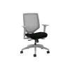 New Solve Ergonomic Vinyl Swivel Task Chair, Black/Titanium (HSLVTMR.Y1.A.H.TI.UR10.NL.SB.TI) Office Chairs