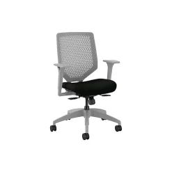 New Solve Ergonomic Vinyl Swivel Task Chair, Black/Titanium (HSLVTMR.Y1.A.H.TI.UR10.NL.SB.TI) Office Chairs