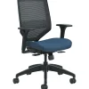 Best Solve ilira-Stretch Mesh/Fabric Mid-Back Task Chair, Black/Midnight Office Chairs