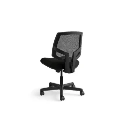 Hot Volt Mesh Back Leather Computer and Desk Chair, Black (H5711.SB11.T) Office Chairs