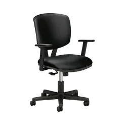 New Volt SofThread Leather Task Chair, Black (5703ASB11) Office Chairs