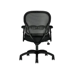 Sale Wave Mesh Mid-Back Chair, Synchro-Tilt, Adjustable Arms, Black Sandwich Mesh (BSXVL712MM10) Office Chairs