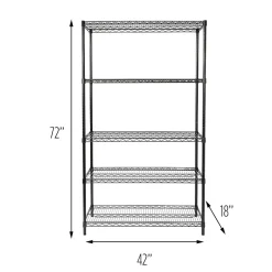 Online Honey Can Do 5-Shelf Metal Unit, 42