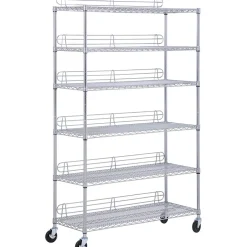 Clearance Honey Can Do 6-Tier Steel Shelving 600 Lb. Capacity, Chrome (SHF-0926) Shelving
