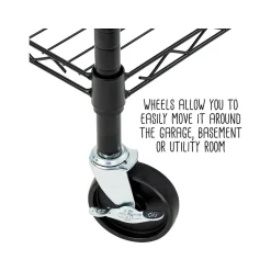 3-Shelf Steel Shelving Unit, 73.6