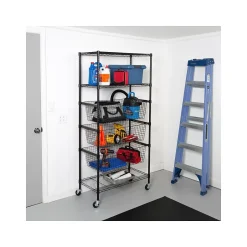 3-Shelf Steel Shelving Unit, 73.6