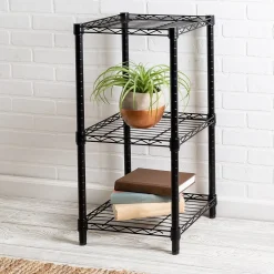 Small 3-Tier Adjustable Storage Shelving Unit, 15