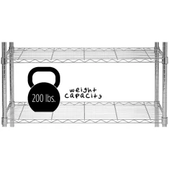 Hot Three Tier Storage Shelf, Chrome (SHF-09367) Shelving