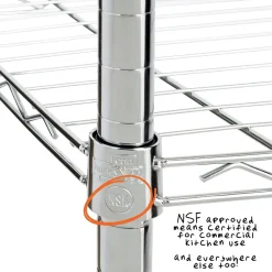 Hot Three Tier Storage Shelf, Chrome (SHF-09367) Shelving