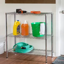 Hot Three Tier Storage Shelf, Chrome (SHF-09367) Shelving