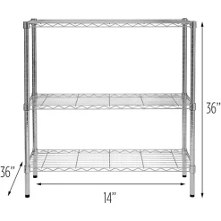 Hot Three Tier Storage Shelf, Chrome (SHF-09367) Shelving