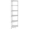 Online 6-Tier Compact Triangle Corner Shelving Unit, Chrome (SHF-10025) Shelving